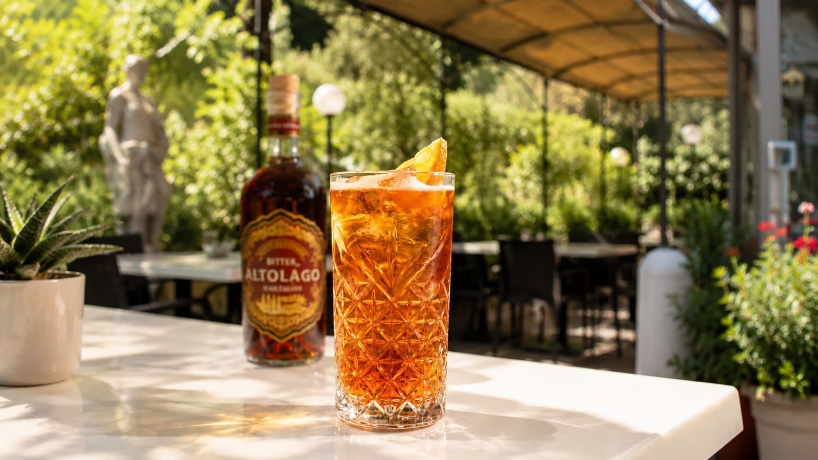 Cocktail und Aperitif an der Bar des Ristorante Alfio