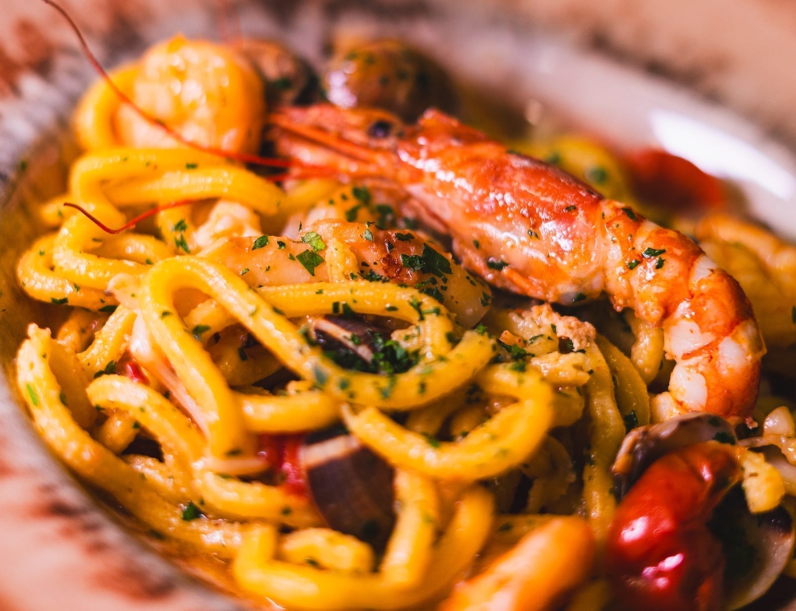 Ein Gericht aus der Küche des Ristorante Alfio in Dro