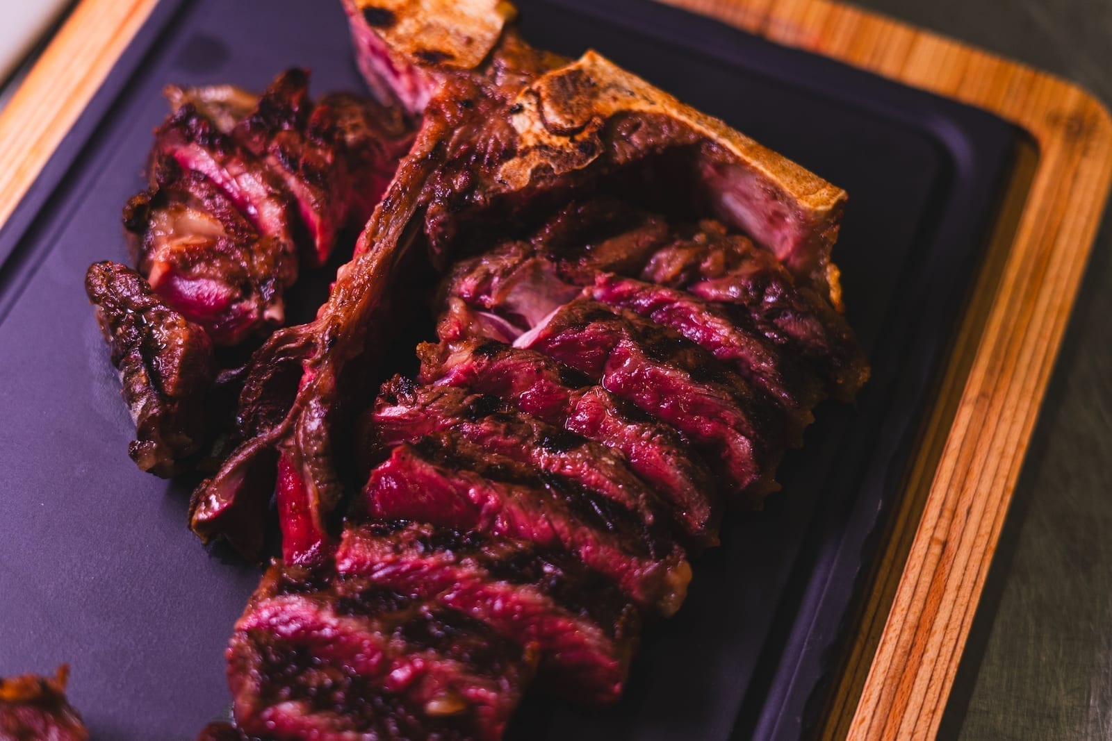 Ausgewähltes Fleisch im Ristorante Alfio